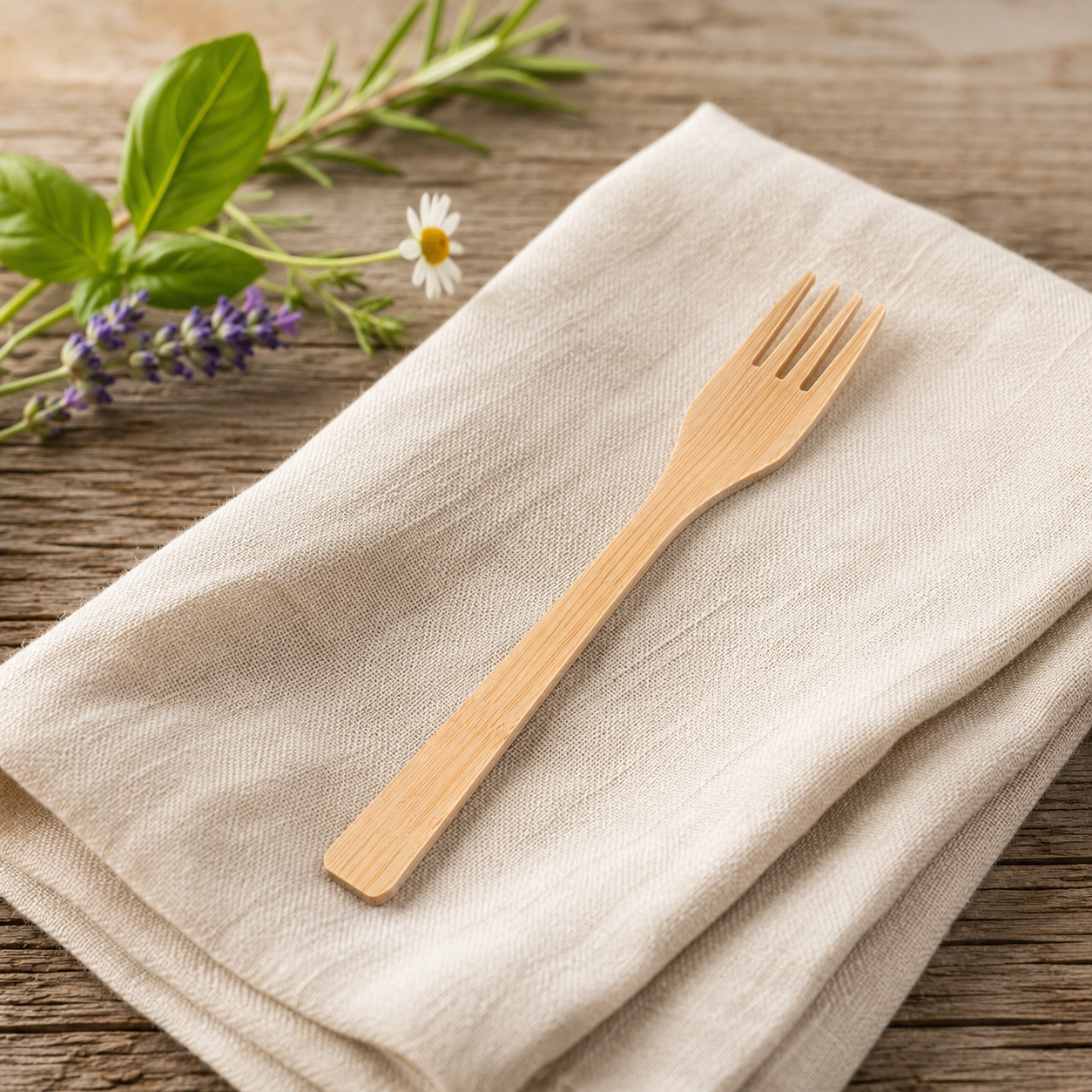 Bamboo Forks 100 Count – Heavy-Duty Compostable Flatware